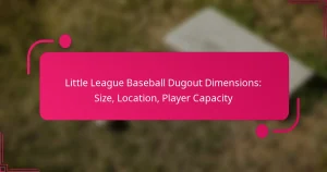 Little League Baseball Dugout Dimensions: Size, Location, Player Capacity